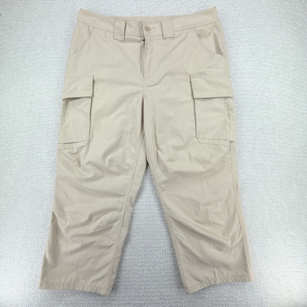 Under Armour Cargo Pants Mens 38x26 Beige Storm Enduro Elite Tactical Ripstop